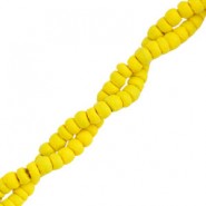 Kokos Perlen Disc 4mm Freesia yellow
